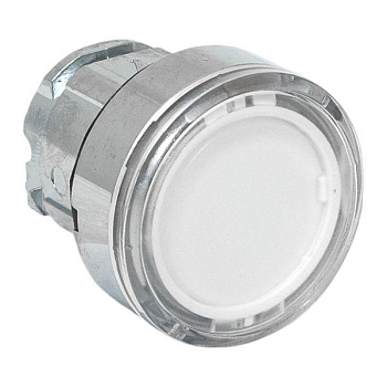 Механизм кнопки исполнительный XB4 бел. плоский возвратный без фиксации с подсветкой IP65 EKF XB4BW-W-65