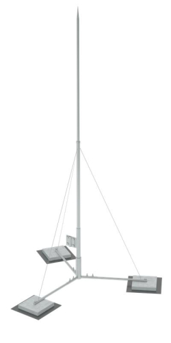 Мачта вольностоящая молниеприемная составная VMR-H4 HD H=4м сталь гор. оцинк. КМ MA0385