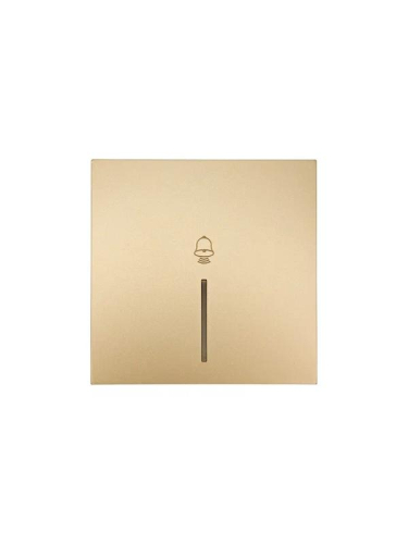 Кнопка звонка с индик. СП ZIMA IP20 безвинт. зажим зол. LEZARD 704-3688-108QC