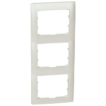 Рамка 3-м Galea Life верт. перламутр Leg 771507