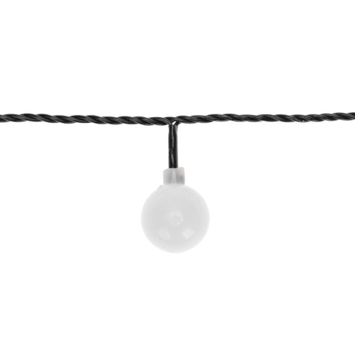 Гирлянда светодиодная "Шарики" 5м d25мм 25LED RGB ПВХ темн. зел. Neon-Night 303-550