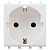 Розетка 1-м 2мод. Avanti "Белое облако" 16А IP20 2P+E защ. шторки бел. DKC 4400002
