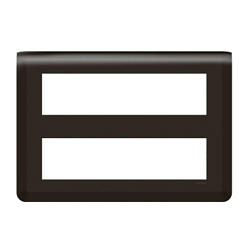 Рамка 2х8мод. Mosaic черн. Leg 079077L