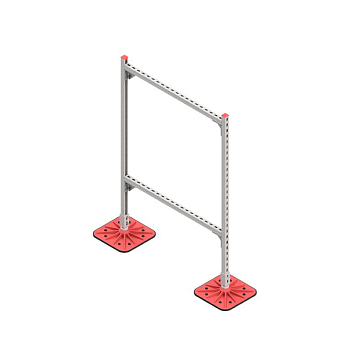 Конструкция опорная для горизонт. прямоугол. воздуховодов и метал. лотков кабеленесущих систем TECHNORAPTOR FOOT 1000х1500 KM-TR-F-SSHRAD-1000-1500 КМ TR0095