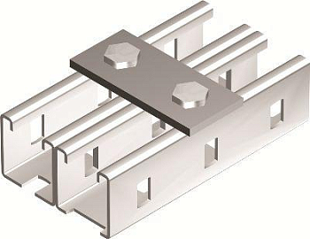 Пластина для профиля С-образ. соединительная L90 2 отверстия DKC BMD1011HDZ