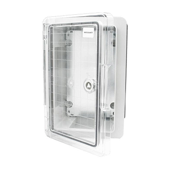 Корпус пластиковый ЩМПп 300х200х130 ABS УХЛ1 IP65 с прозр. дверцей и монтажной панелью Rexant 11-0410