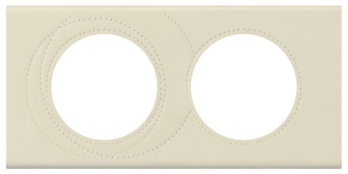 Рамка 2-м Celiane кожа макиато Leg 069432