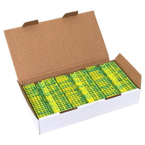 Колодка клеммная ST-2.5 4 вывода земля пружинная PROxima EKF plc-st-2.5-4-pen