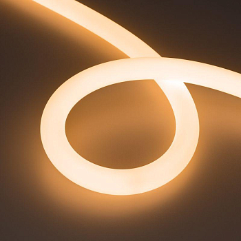 Лента светодиодная MOONLIGHT-TOP-FP-X1088-D25mm 24V Warm 2300К 20Вт/м IP65 wire x1 прямой вывод кабеля герметичная (уп.5м) Arlight 038865