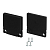 Заглушка SL-SLIM20-H20 BLACK глухая пластик (комплект) Arlight 047638