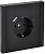 Розетка FORTE&PIANO FP147 16А USB A+C 18Вт с заземл. защ. штроки винт. крепл. черн. IEK FP-R14-16-U22-018-K02