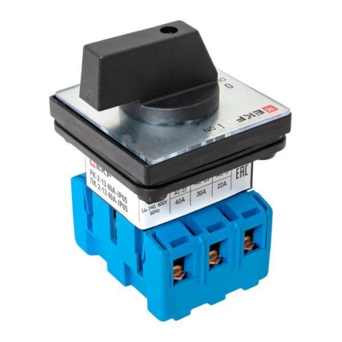 Переключатель кулачковый ПК-2-13 3п 40А "ВКЛ-ВЫКЛ" IP65 EKF pk-2-13-40-65