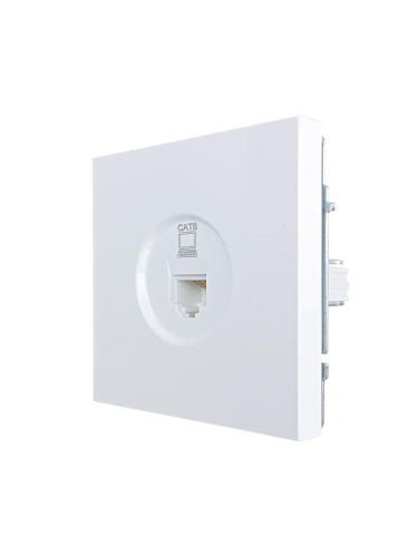 Розетка компьютерная 1-м СП ZIMA IP20 механизм бел. LEZARD 704-0288-140