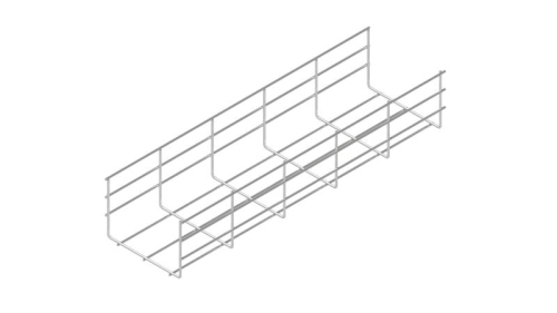 Лоток проволочный 300х100 L3000 сталь 5мм PL100-300-5-3000 оцинк. КМ LO9475