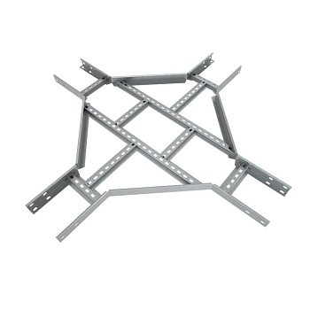 Ответвитель для лотка Х-образ. лестн. 100х50 сталь 1.2мм "БЫСТРЫЙ МОНТАЖ" LXDS50-100-1.2 HD КМ LO19223