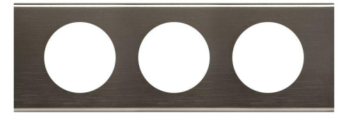 Рамка 3-м Celiane черн. никель Leg 069033