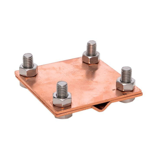 Зажим универсальный полоса 40 - прут 10 (пластина 70х70мм) Cu PROxima EKF lp-55922-cu