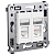 Розетка 2-м RJ-45 СП кат.5e Avanti "Белое облако" DKC 4400464